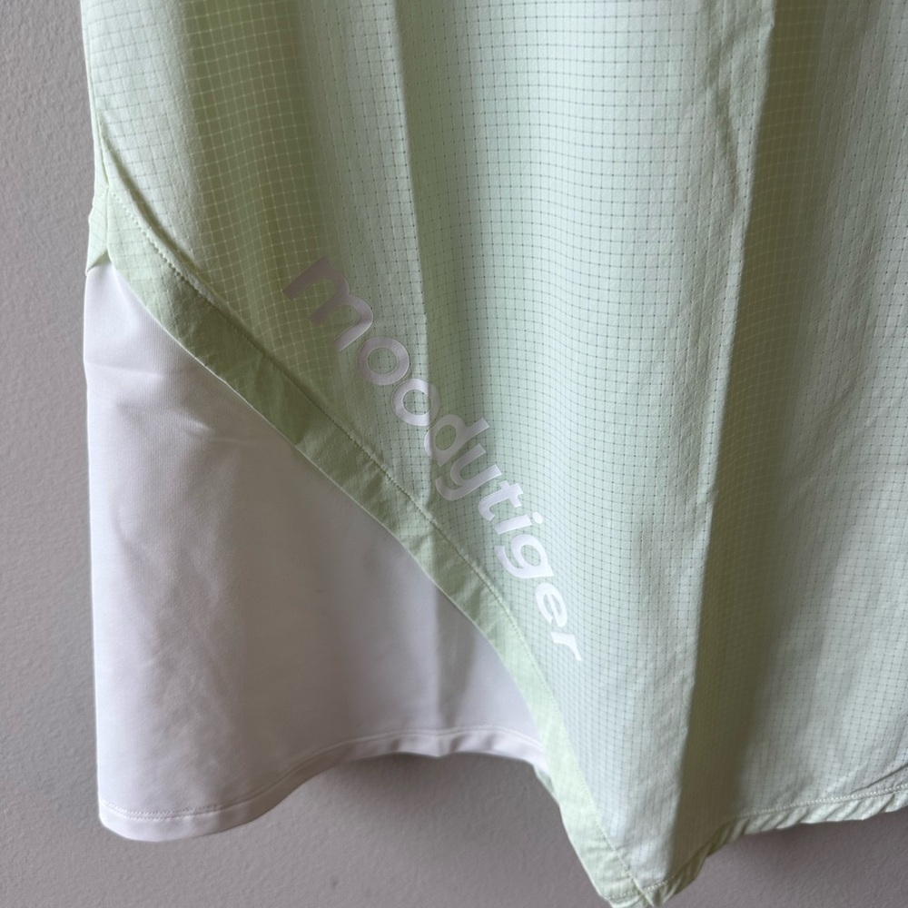 NWTs Girl’s Moodytiger Green Asymmetrical Tennis Dress - Picture 4 of 6